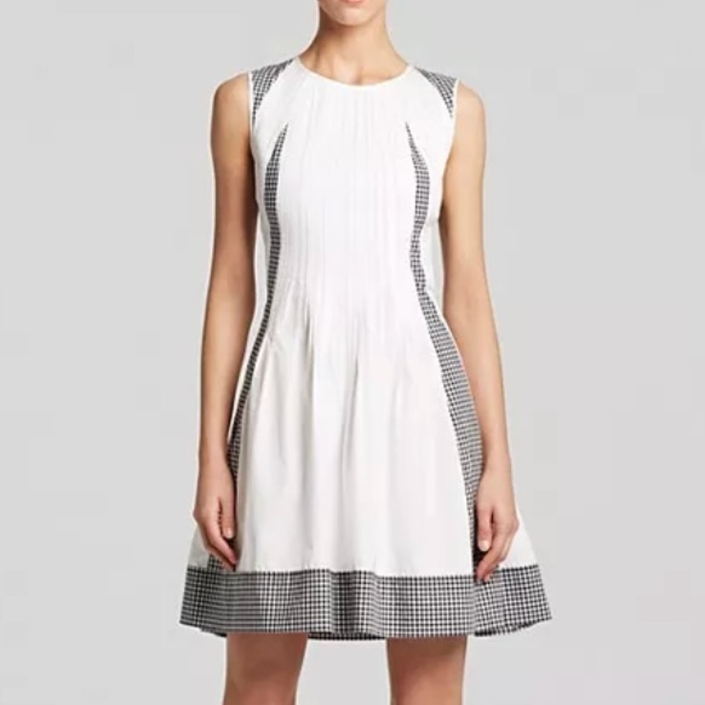 NWT Diane von Furstenberg Gingham Dress DVF Sz 2